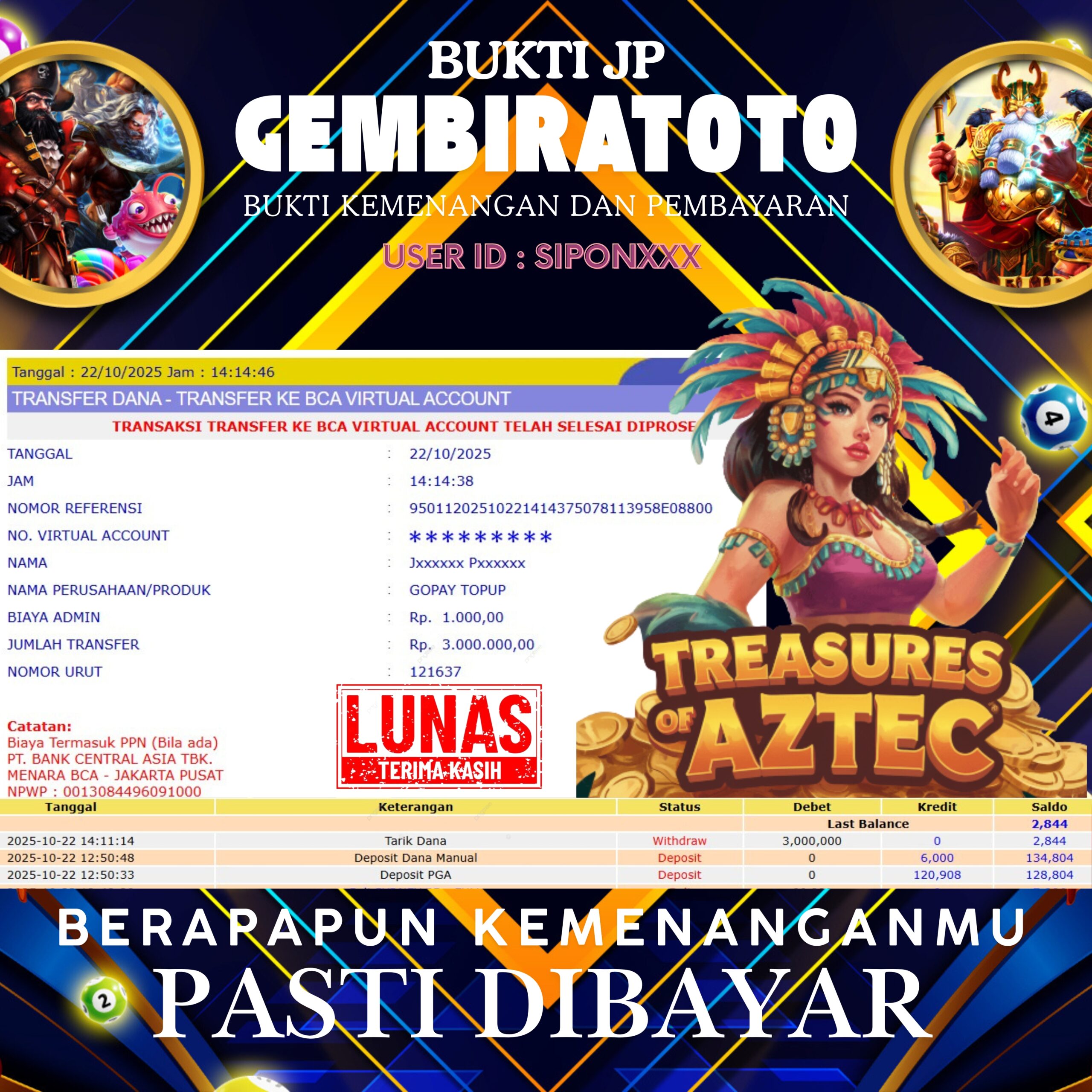 Prediksi GEMBIRATOTO