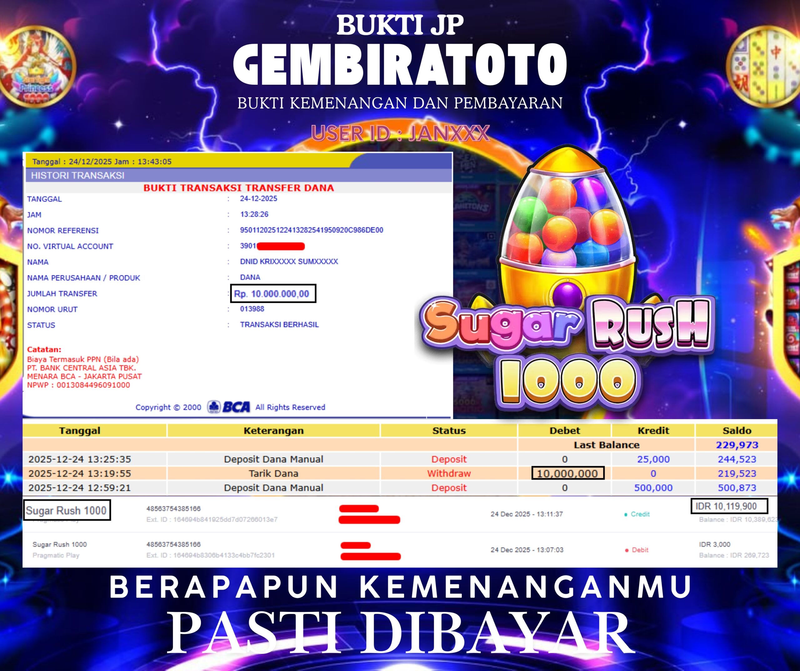 Prediksi GEMBIRATOTO